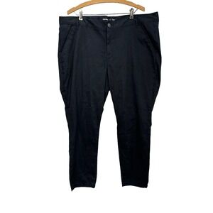 Old Navy Women's Sz 18 Black Skinny Stretch Denim Jeans Adjustable Waist